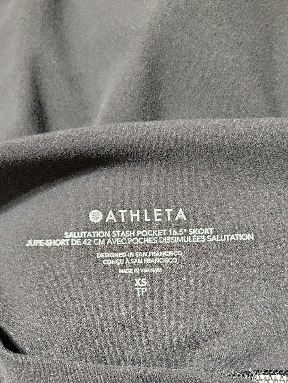 Athleta Womens Salutation Stash High Rise Black Skort Tennis Golf Atheisure S XS - Picture 8 of 9